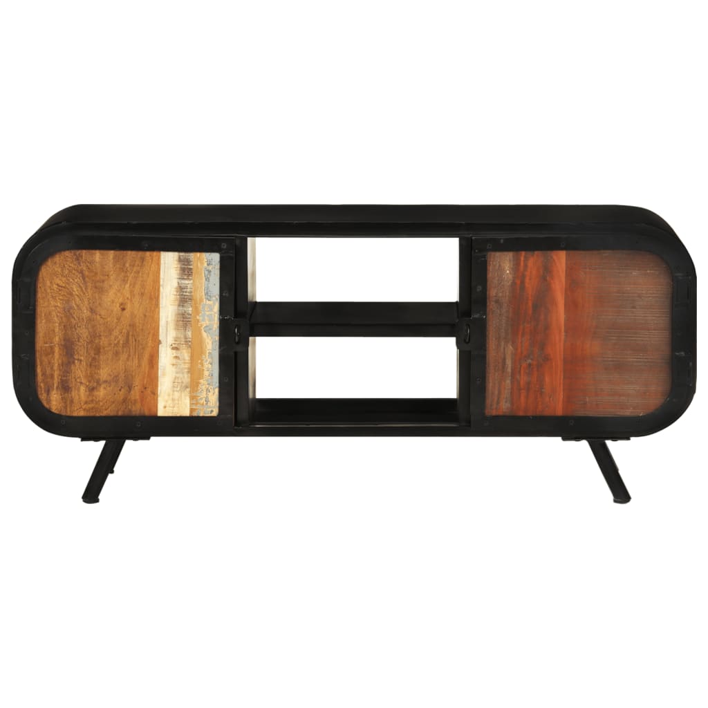 Móvel de TV 110x30x45 cm madeira recuperada maciça