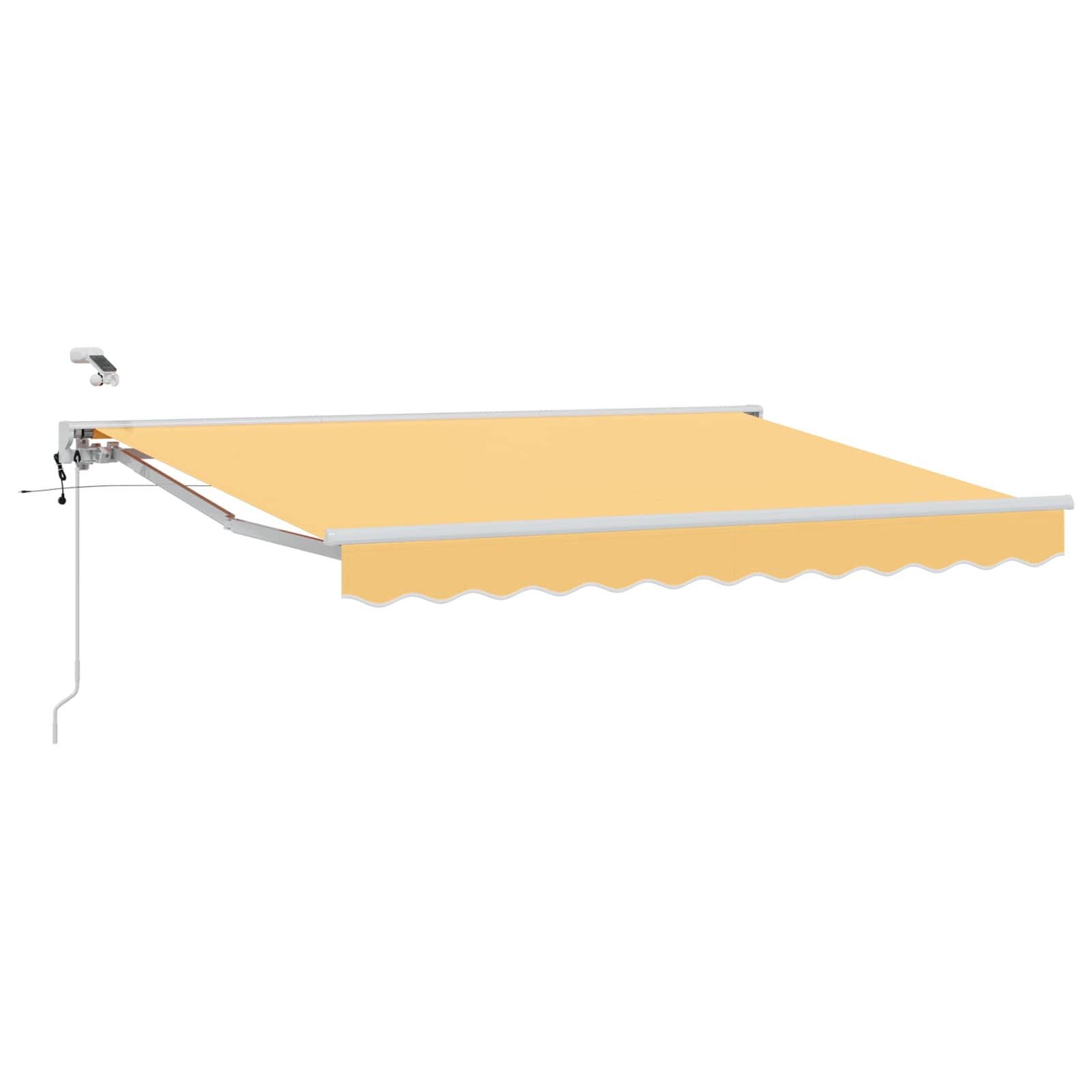 Toldo retrátil elétrico areia 4 × 3,5 m