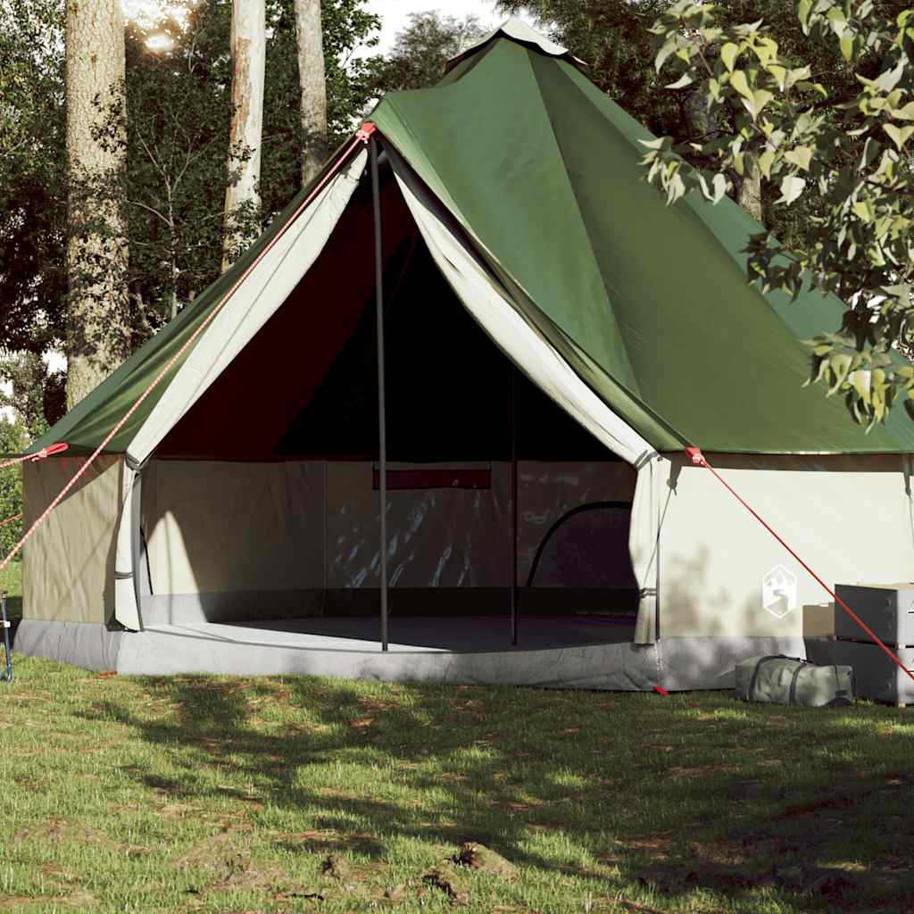 Tenda familiar tipi para 10 pessoas impermeável verde