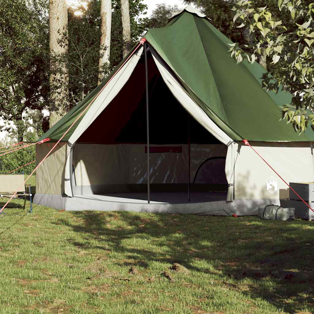 Tenda familiar tipi para 10 pessoas impermeável verde