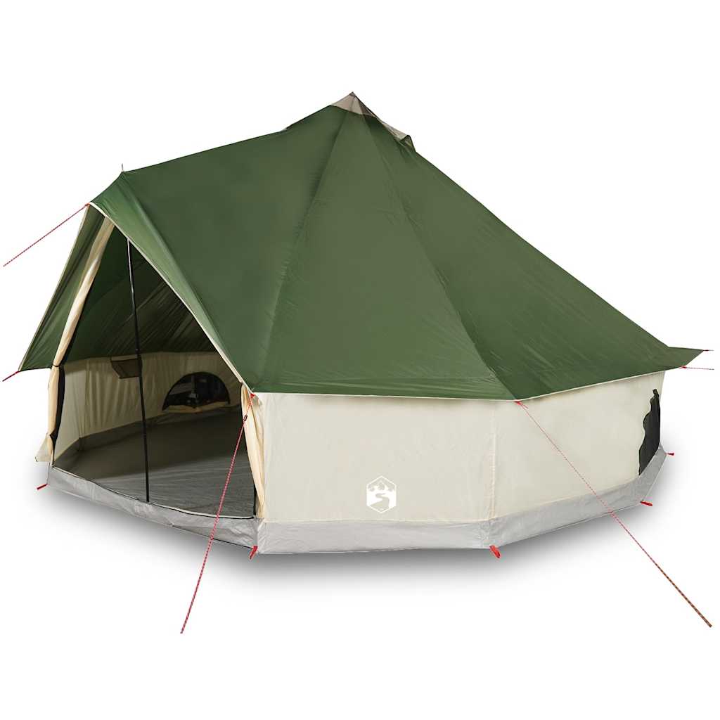 Tenda familiar tipi para 10 pessoas impermeável verde