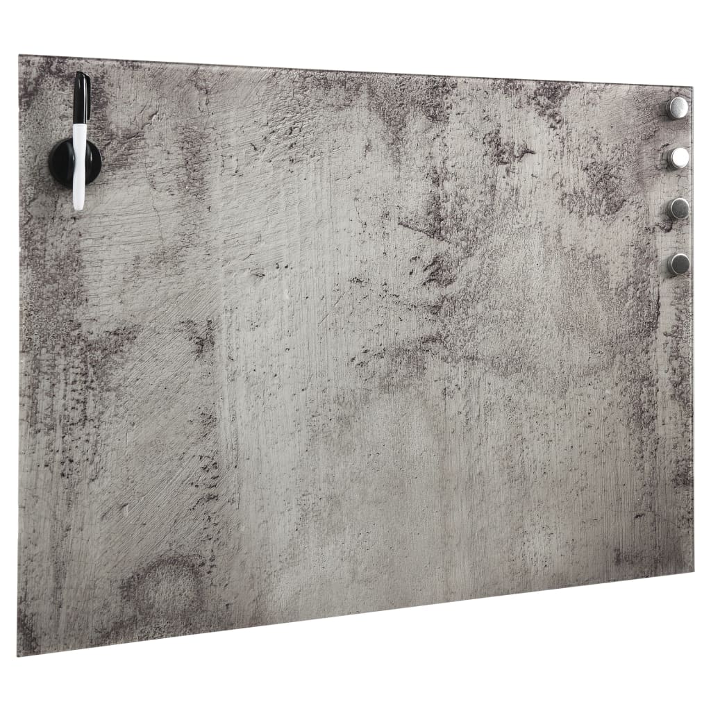 Quadro magnético em vidro para parede 80x60 cm