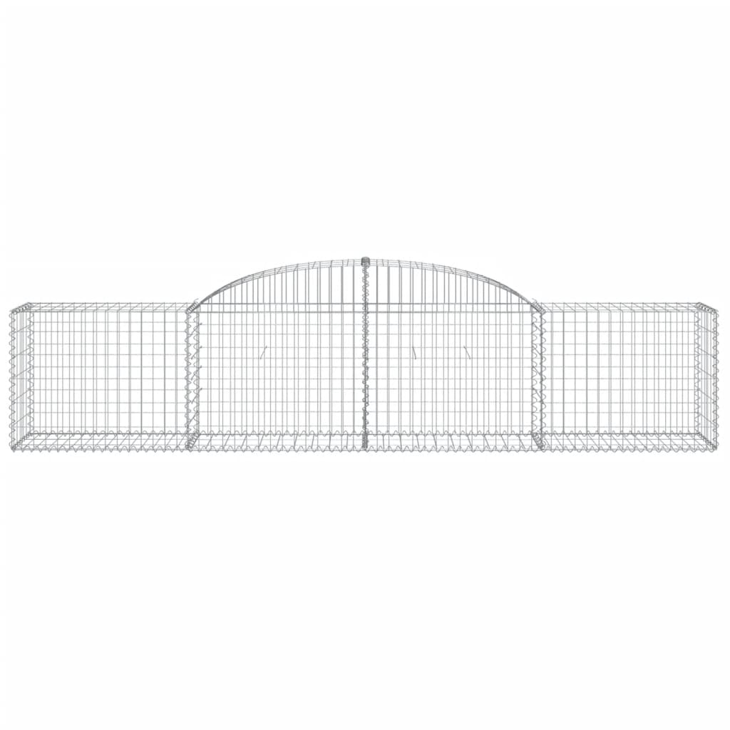 Cestos gabião arqueados 15pcs 300x50x60/80 cm ferro galvanizado