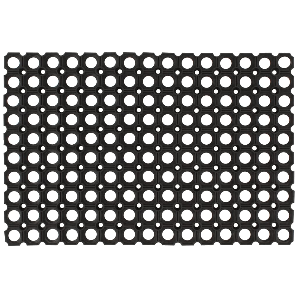 Tapete de porta retangular 40x60 cm borracha