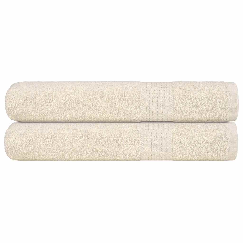 Toalhas de sauna frogn 2 pcs 80x200 cm 360 g/m² creme