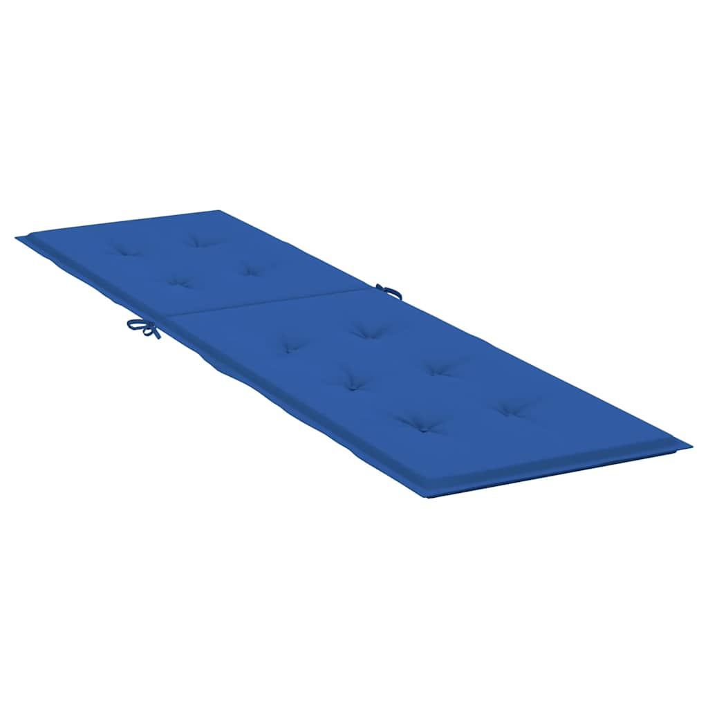 Almofadão para cadeira de terraço (75+105)x50x4 cm azul real