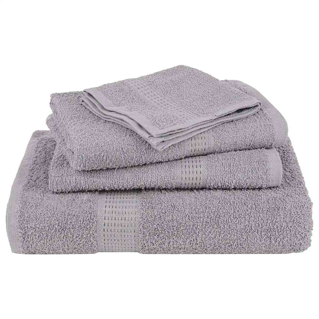 Toalhas de rosto frogn 2 peças cinza 30x30 cm 360 g/m²