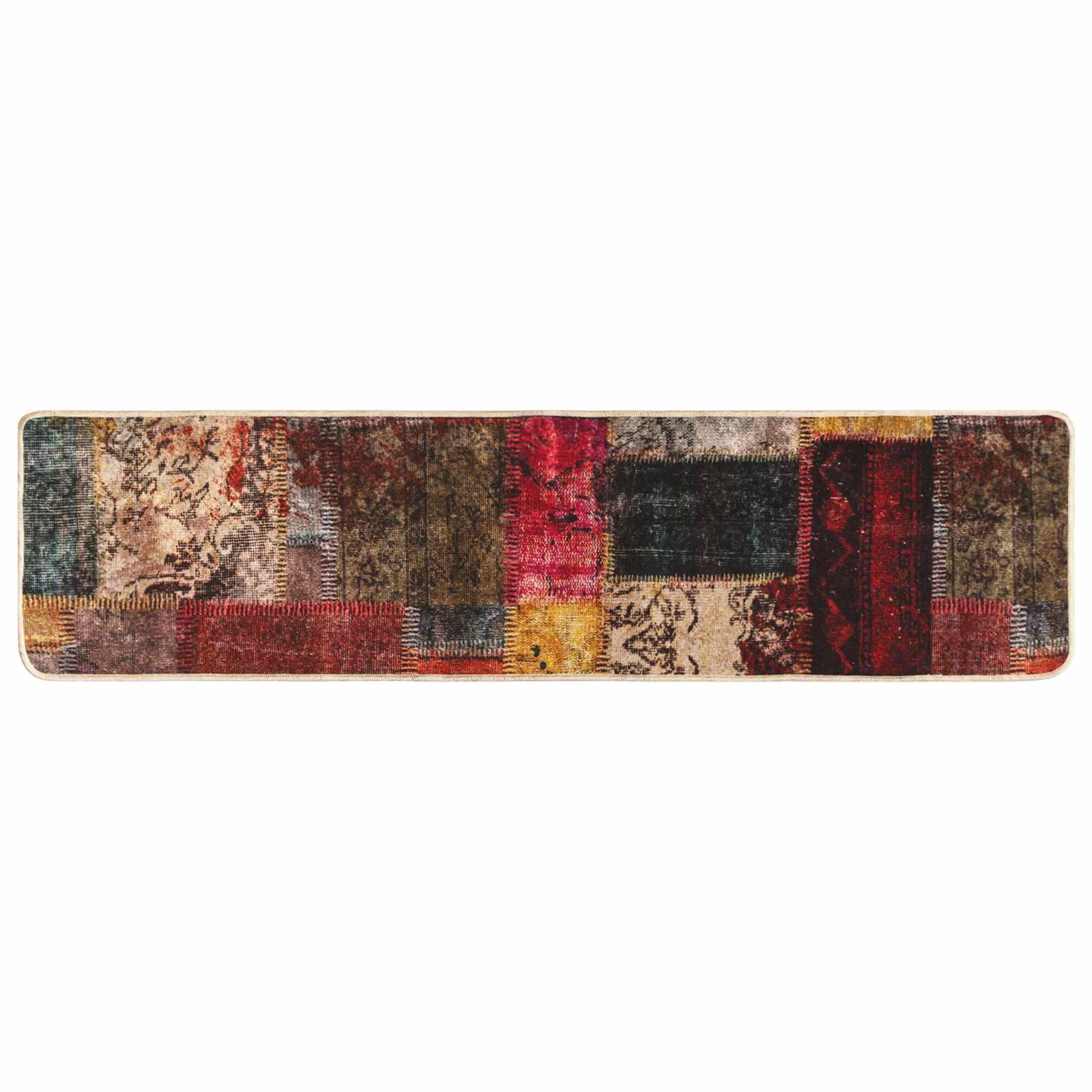 Passadeira marsa multicolor 50 x 400 cm poliéster e PVC