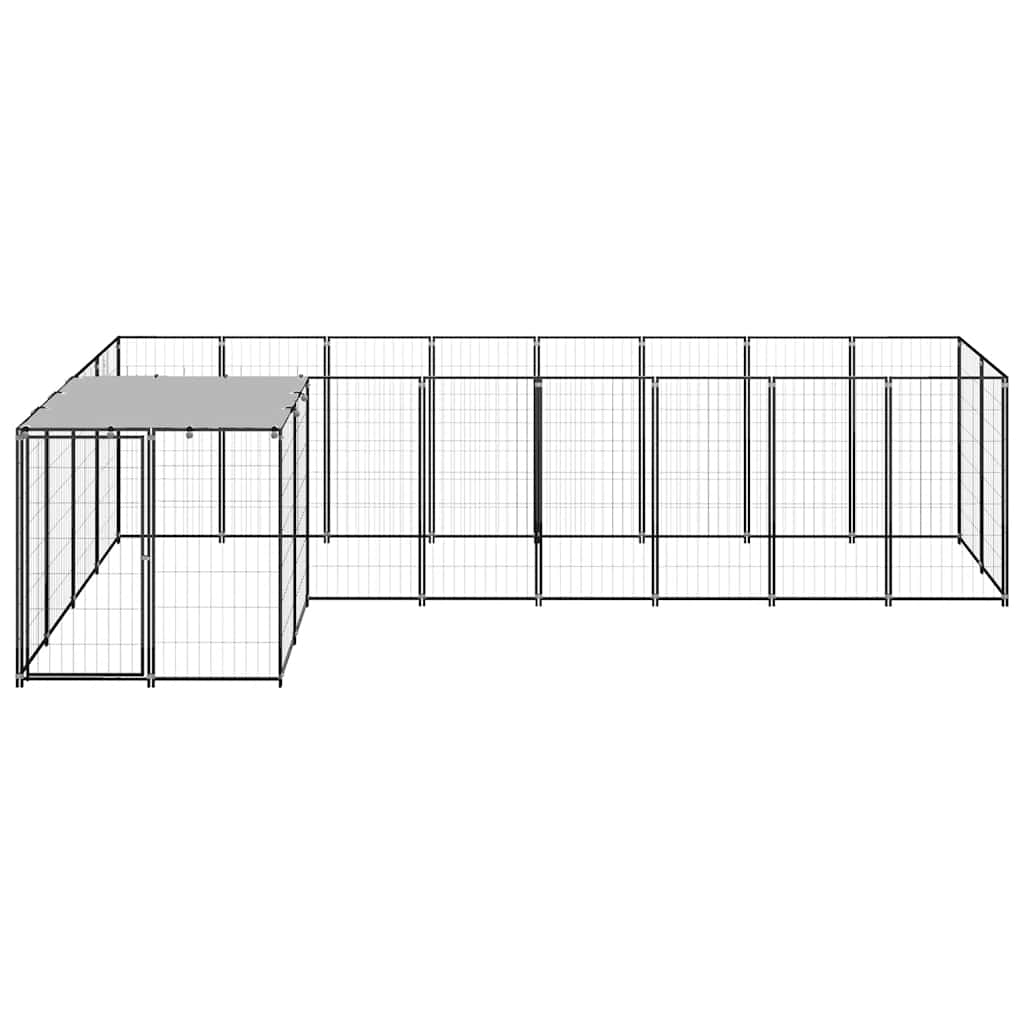 Canil 6,05 m² aço preto