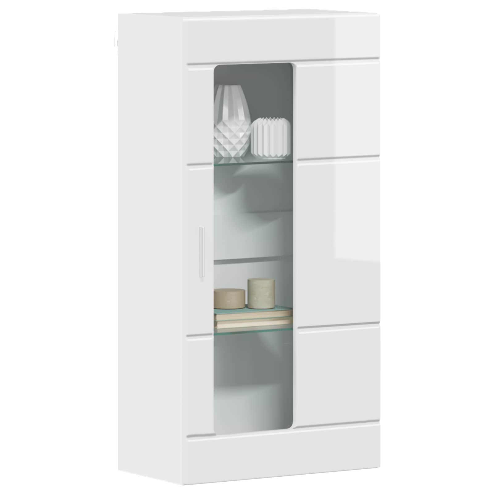 Armário de madeira branco brilhante derivados de madeira