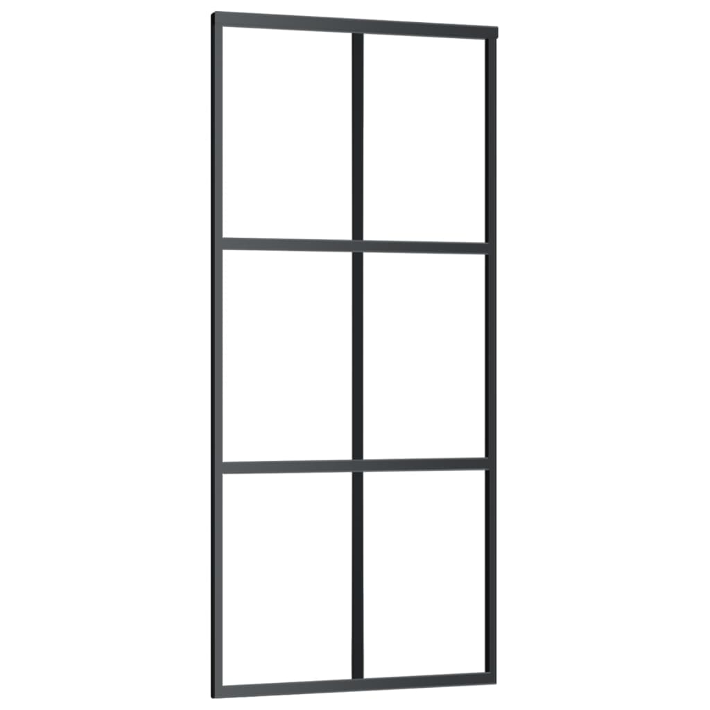 Porta deslizante c/ conj. ferragens 90x205cm vidro esg/alumínio