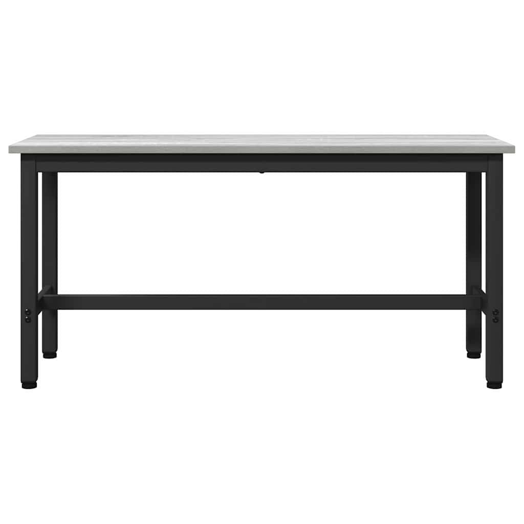 Banco de jantar cinza sonoma 100 x 32,5 x 48,5 cm