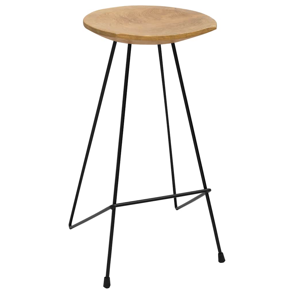 Bancos de bar 2 pcs madeira de teca maciça