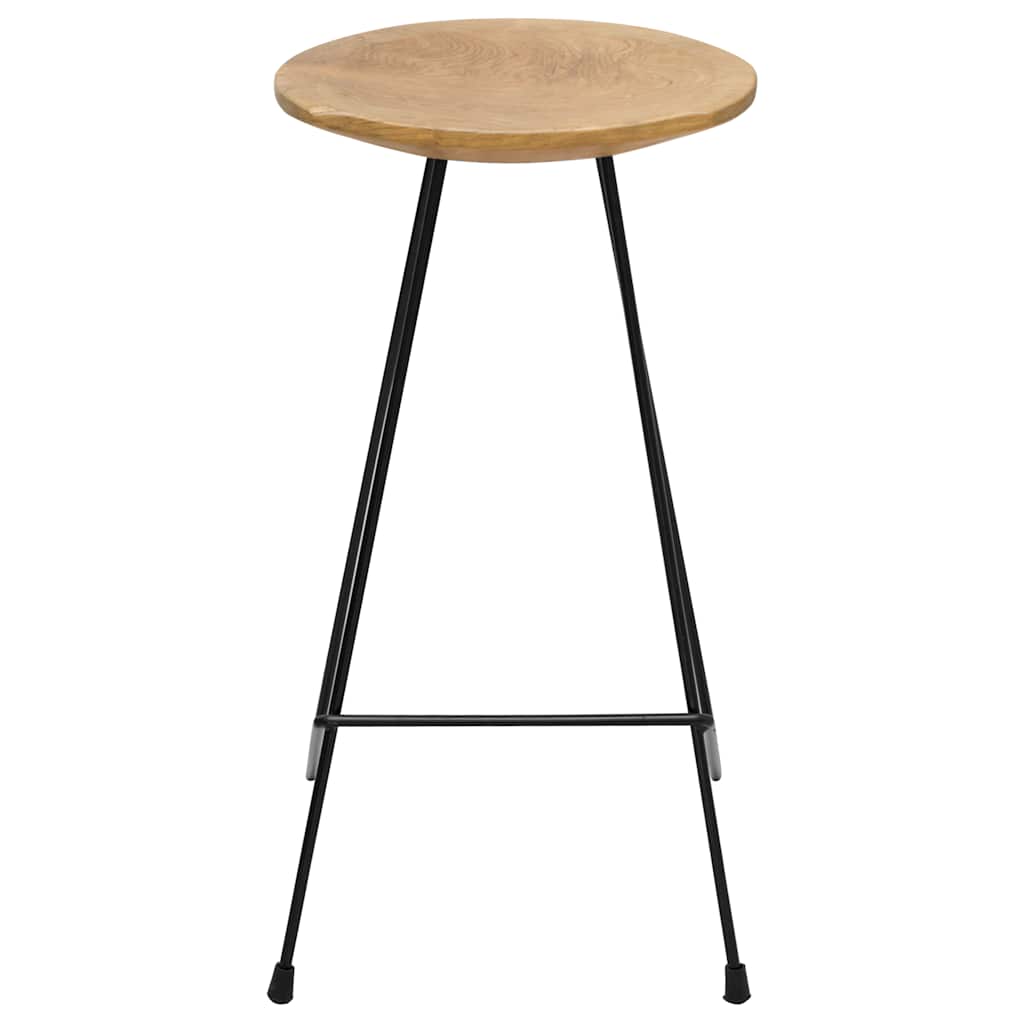 Bancos de bar 2 pcs madeira de teca maciça
