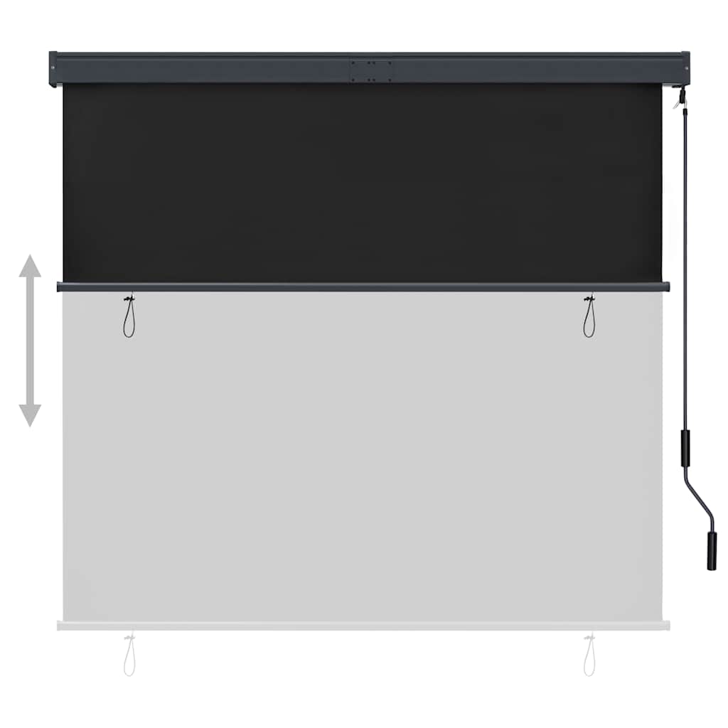 Estore de rolo para exterior 160x250 cm antracite