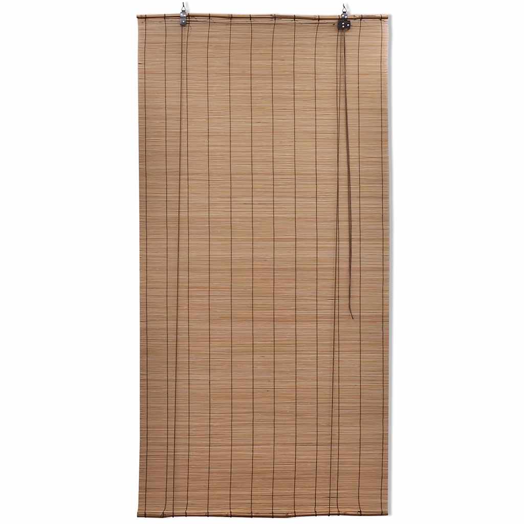 Estore de enrolar 140 x 160 cm bambu castanho