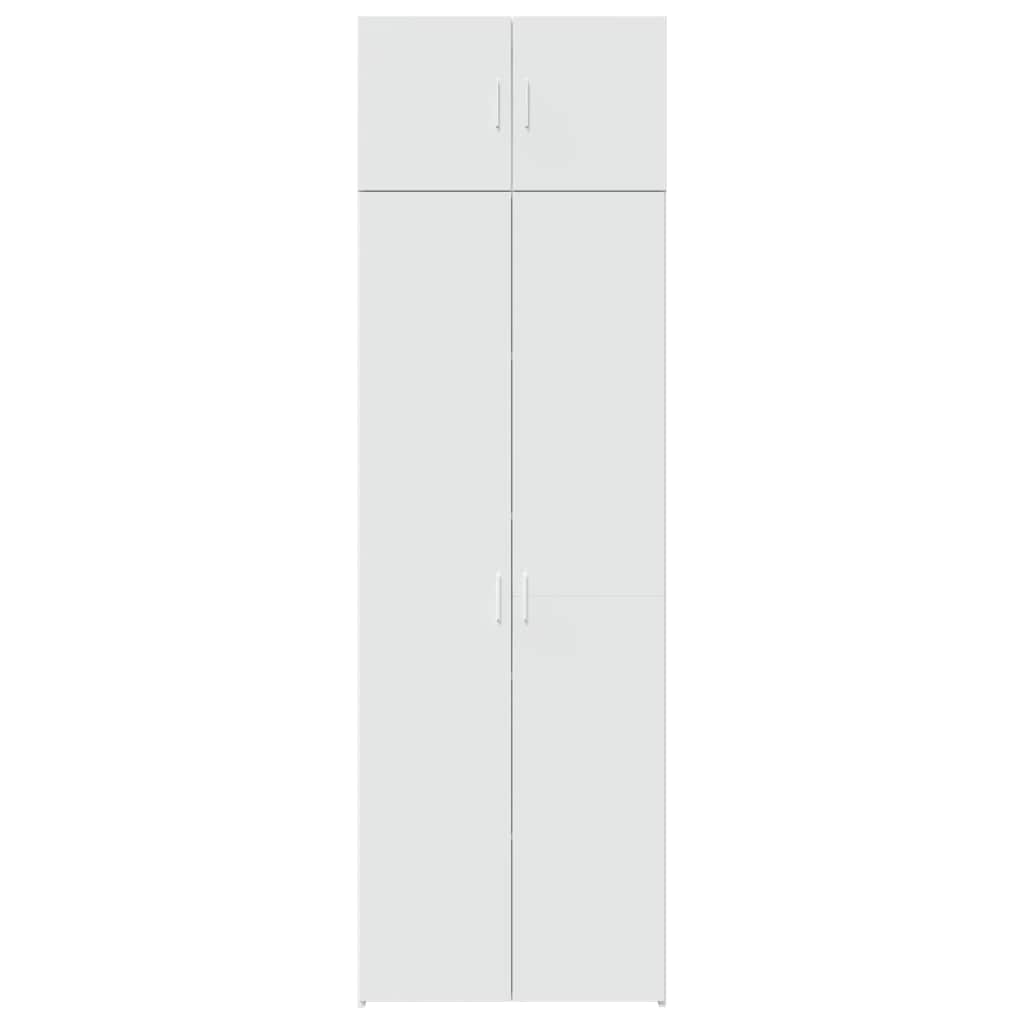 Armário de arrumação 70x42,5x225 cm derivados de madeira branco