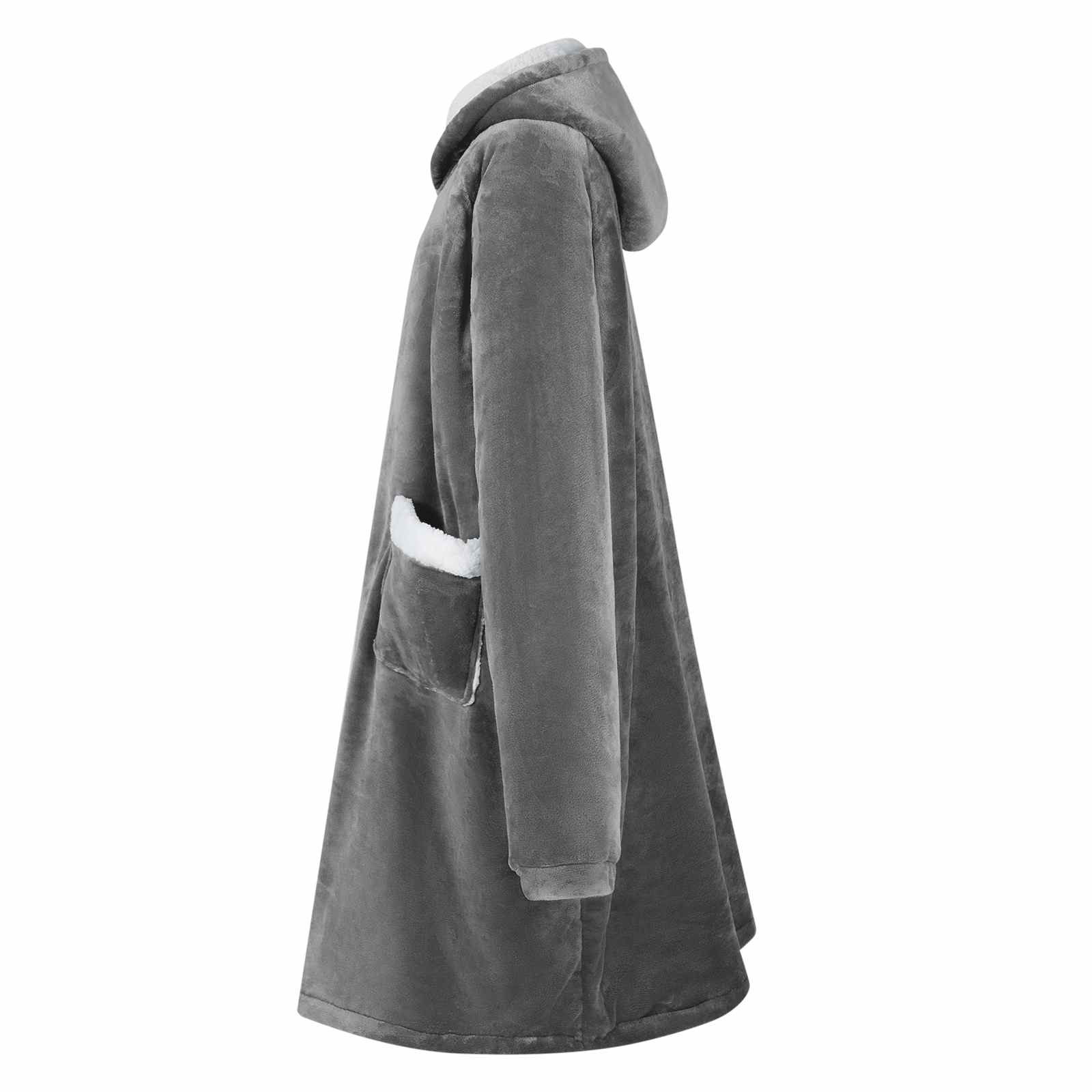 Sweatshirt manta cinza escuro m fleece e flanela