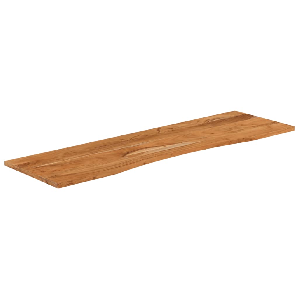 Tampo de secretária retangular 140x50x2,5 cm acácia maciça