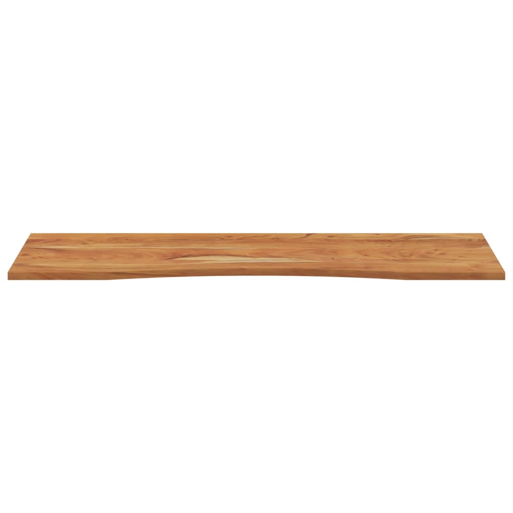 Tampo de secretária retangular 140x50x2,5 cm acácia maciça