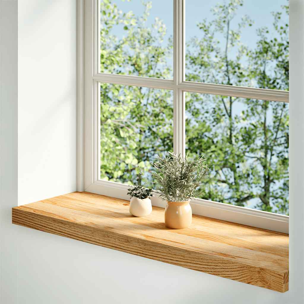 Soleiras da janela 2 pcs 80x30x2 cm carvalho castanho-claro
