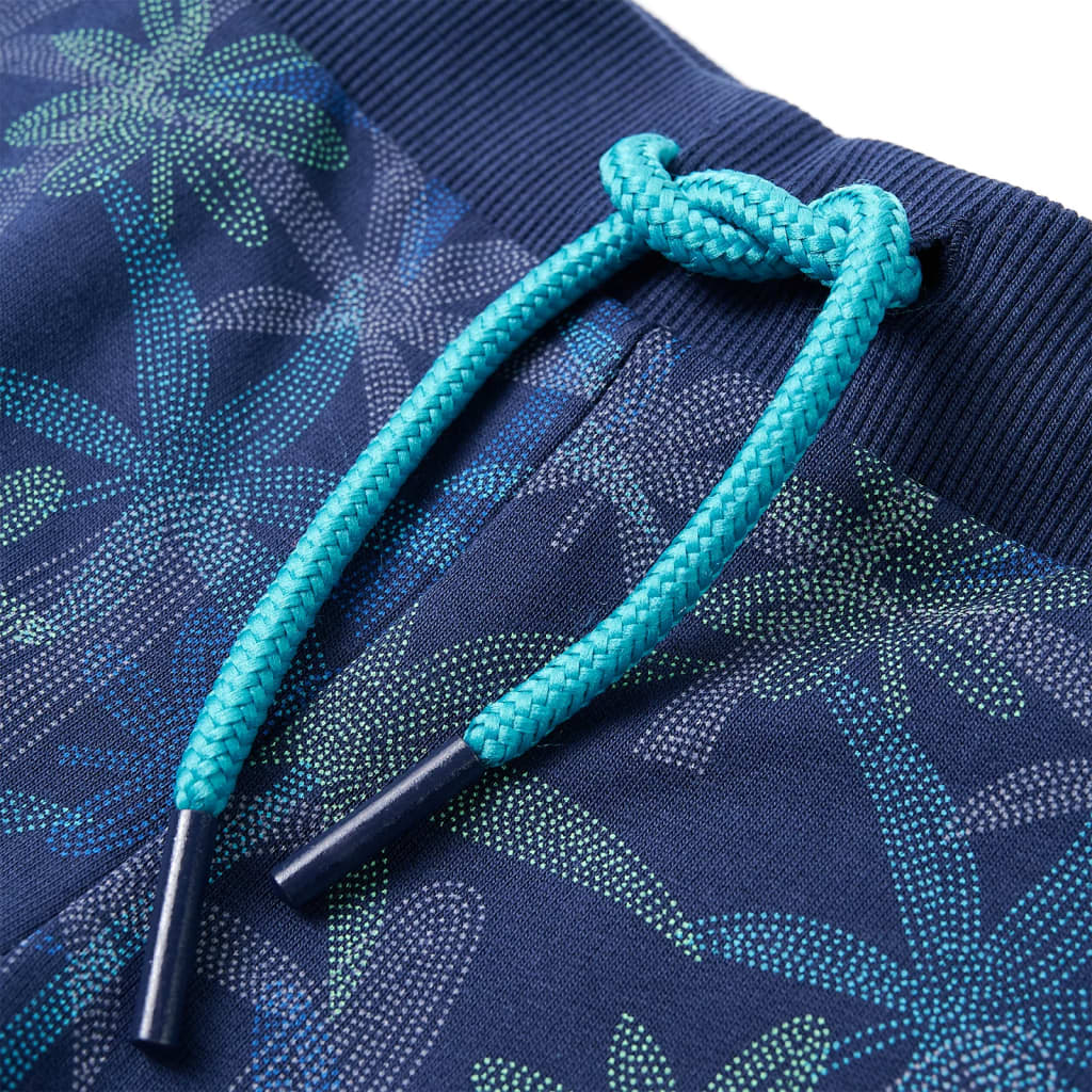 Calções de criança com cordão azul-escuro 104