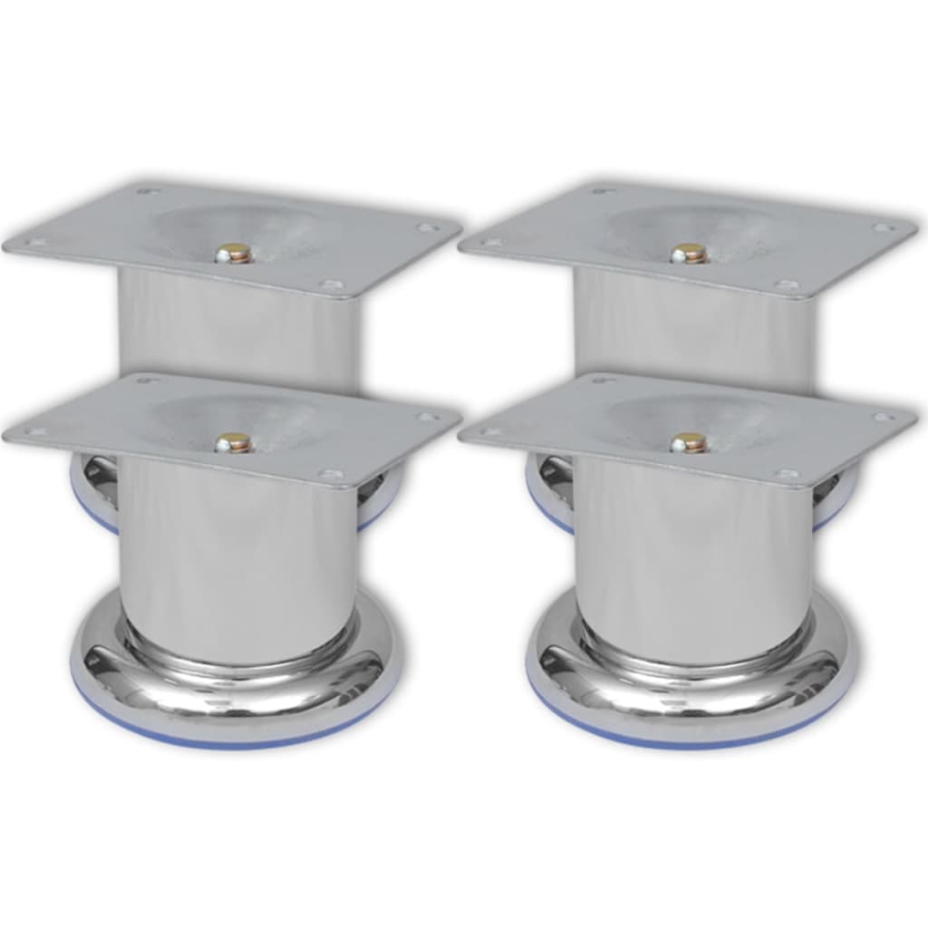 Pés para sofá redondos 8 pcs 60 mm cromado