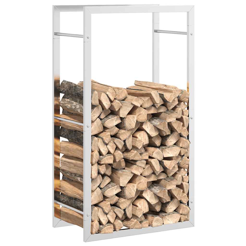 Suporte para lenha 50x28x94 cm aço inoxidável