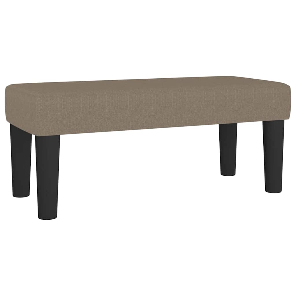 Banco 70x30x30 cm tecido cinza-acastanhado