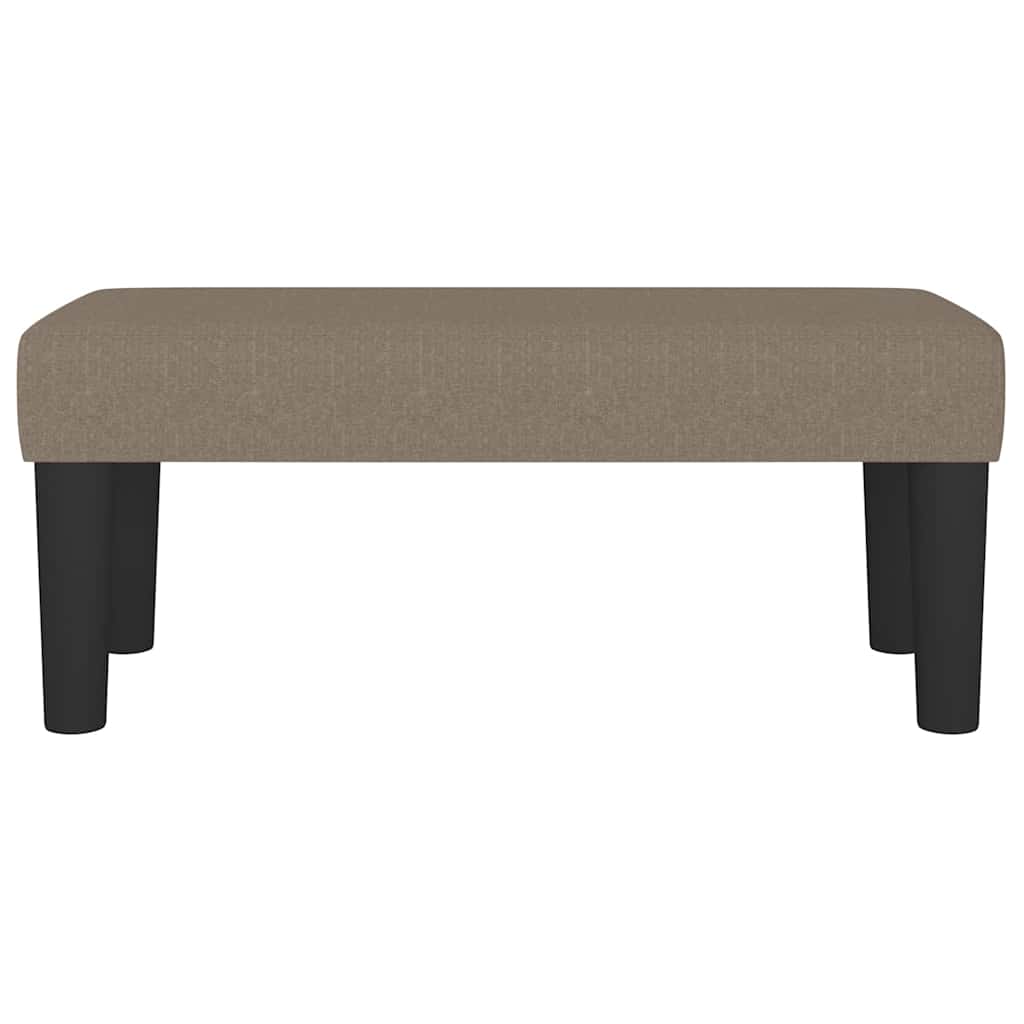 Banco 70x30x30 cm tecido cinza-acastanhado