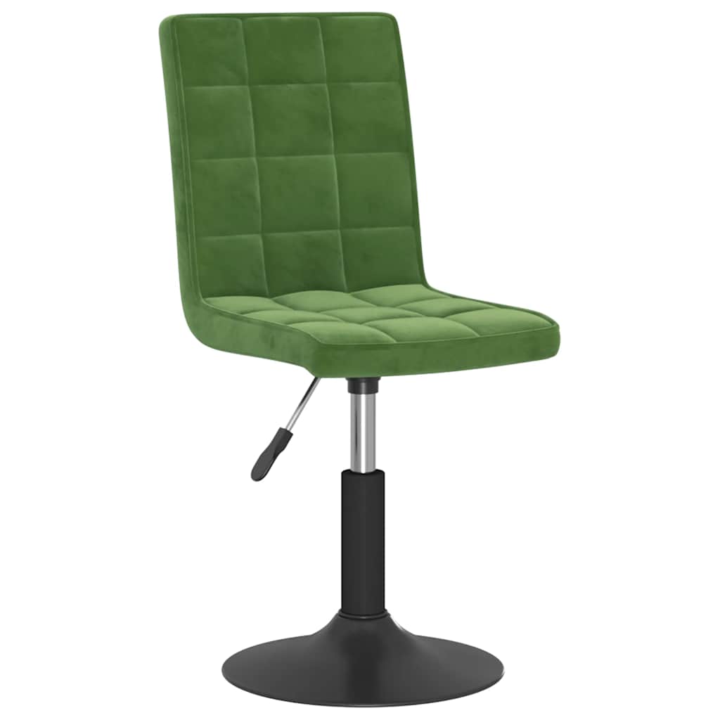Cadeiras de jantar giratórias 4 pcs veludo verde-escuro