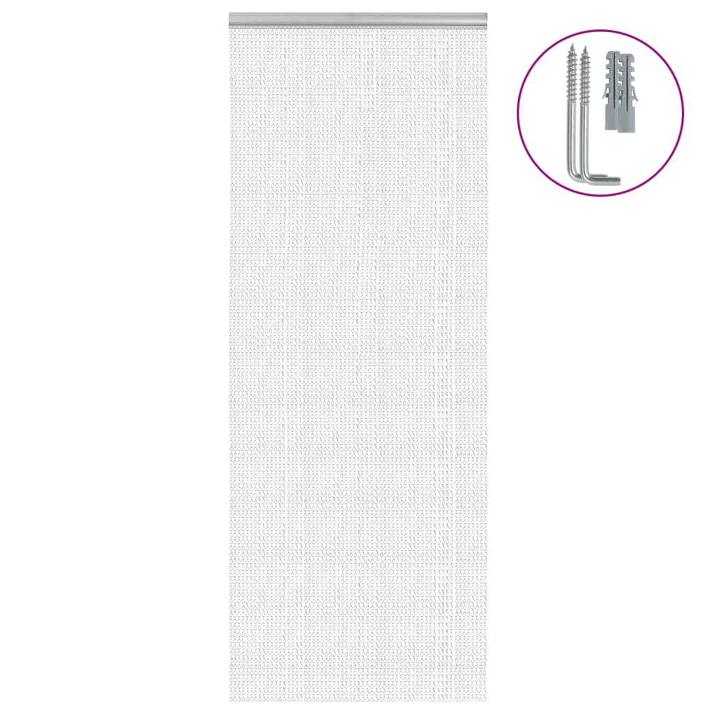 Mosquiteira para porta de correntes 80x201 cm alumínio