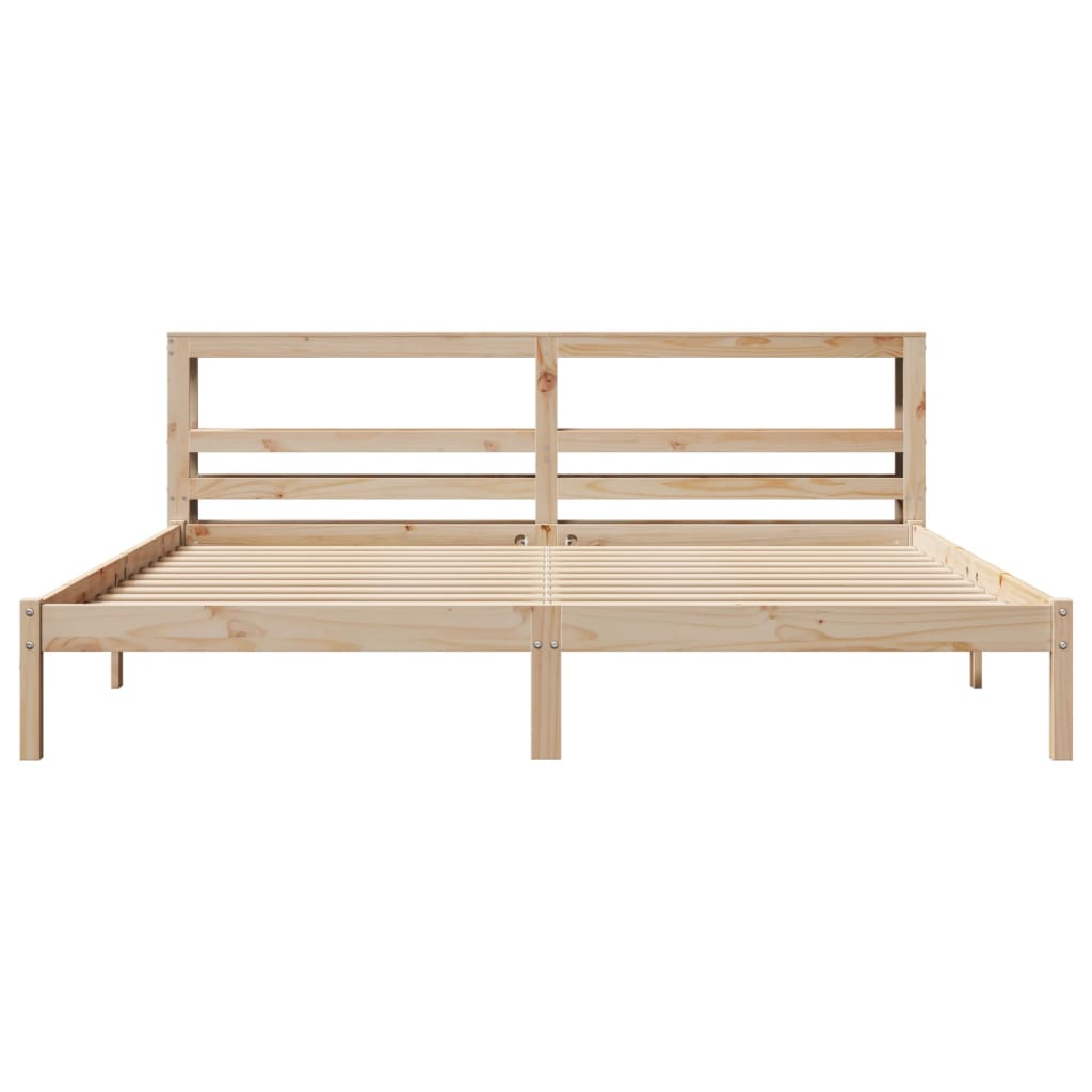 Cama sem colchão 180x200 cm madeira de pinho maciça