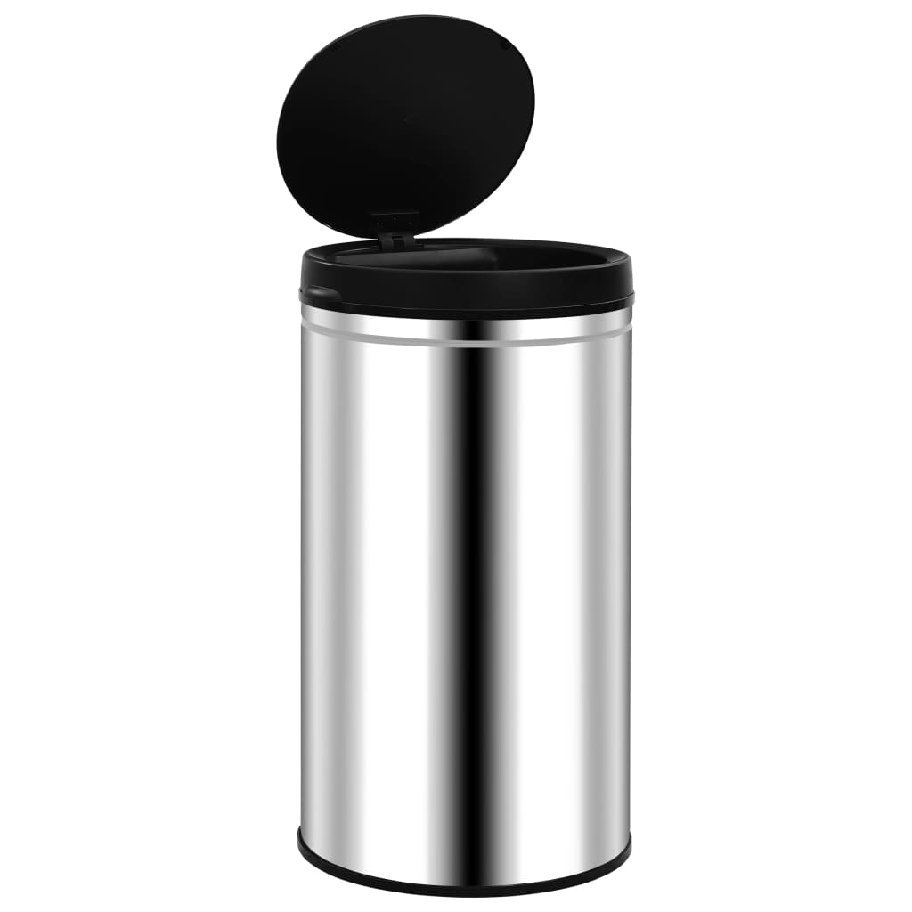Caixote do lixo com sensor automático 60 l aço inoxidável