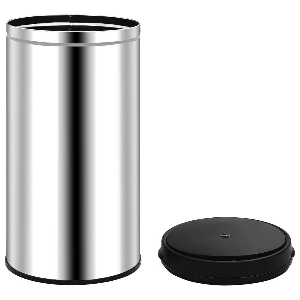 Caixote do lixo com sensor automático 60 l aço inoxidável