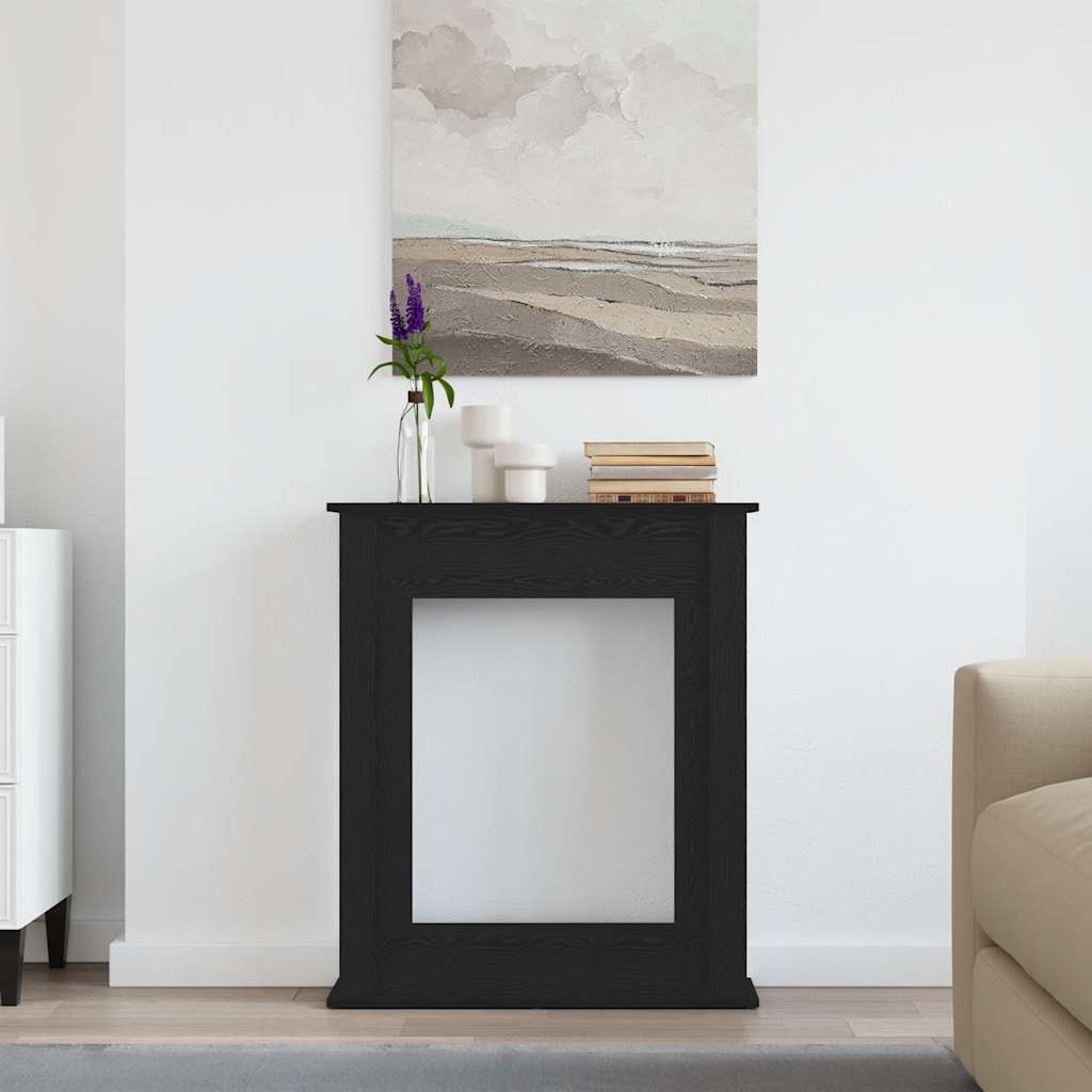 Cornija lareira 75x20x87,5 cm deriv. madeira carvalho preto
