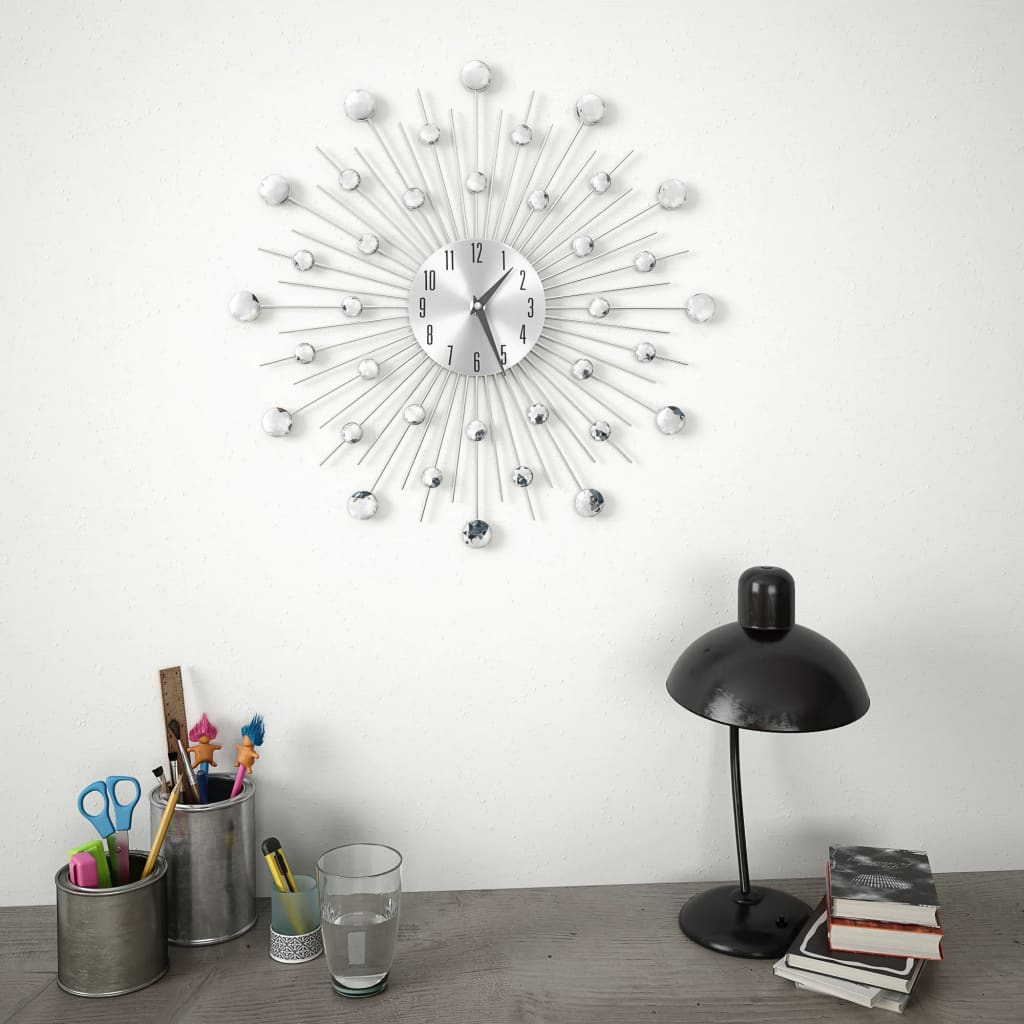 Relógio de parede com movimento quartzo design moderno 50 cm