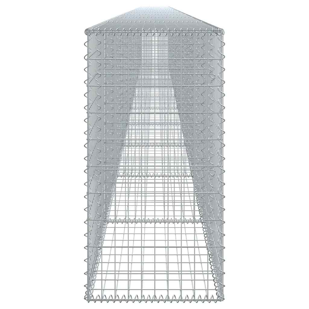 Cesto gabião com cobertura 1100x50x100 cm ferro galvanizado