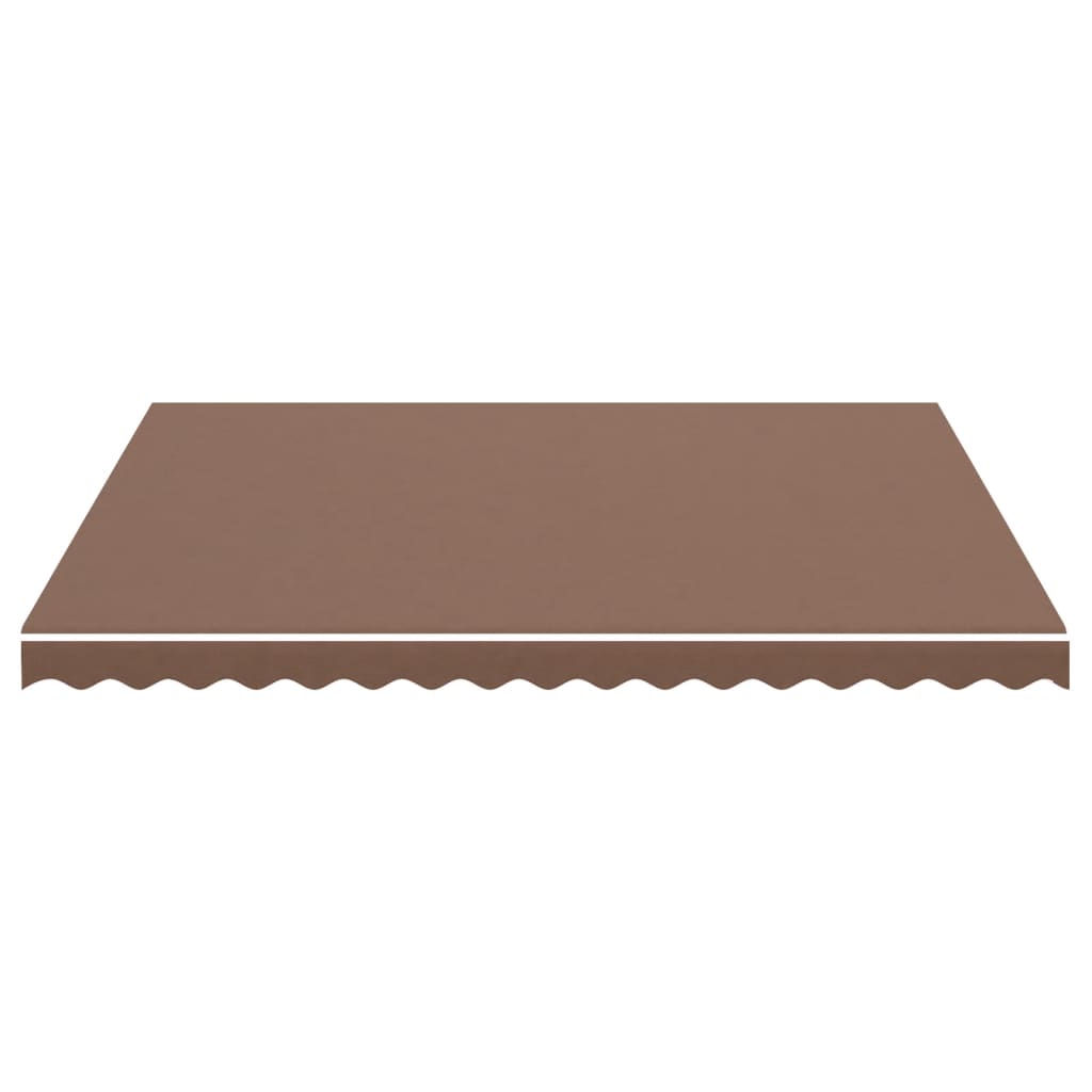 Tecido de substituição para toldo castanho 400x350 cm poliéster
