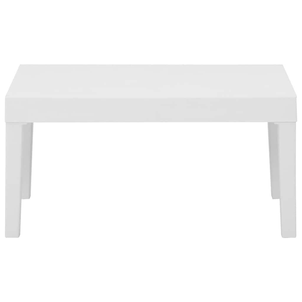 Mesa lounge de jardim plástico branco