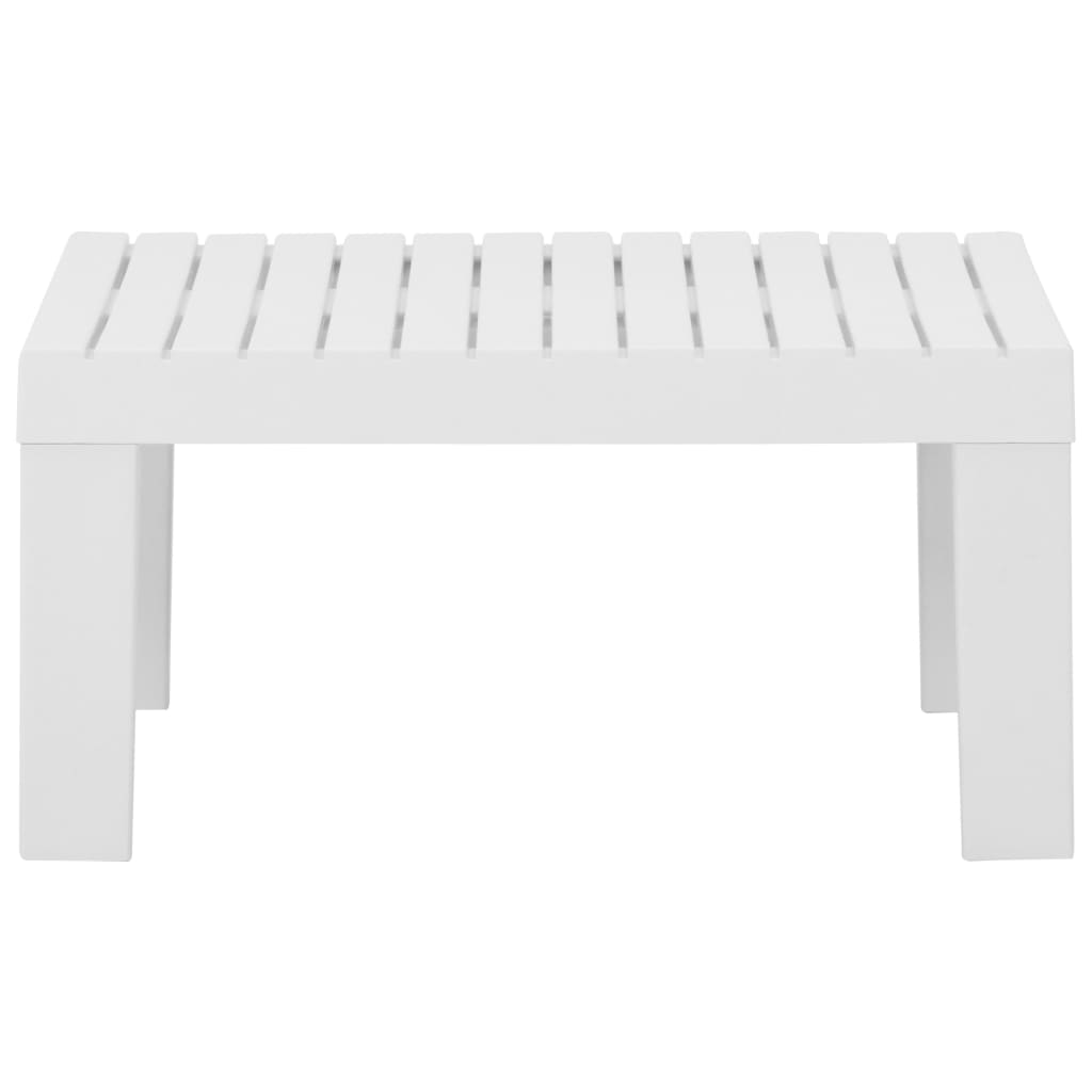 Mesa lounge de jardim plástico branco