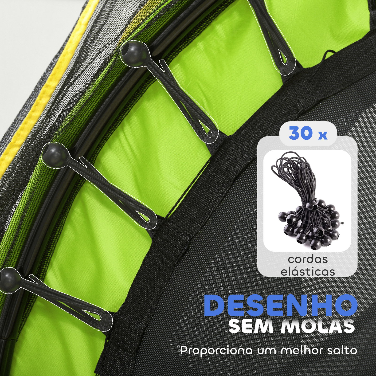 Trampolim infantil ø140x190 cm trampolim para crianças de 3-6 anos com rede de segurança carga 45 kg para interior verde