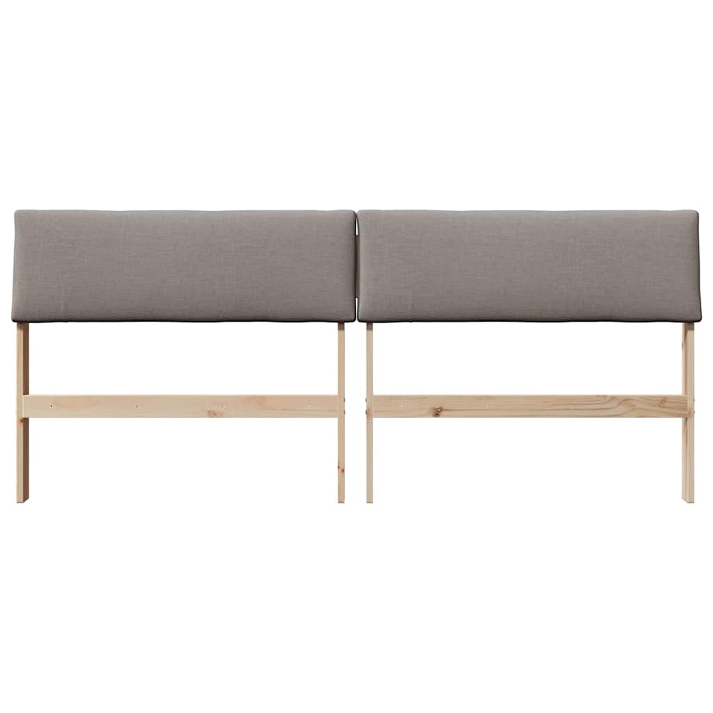 Cabeceira estofada cinzento-acastanhado 180 cm