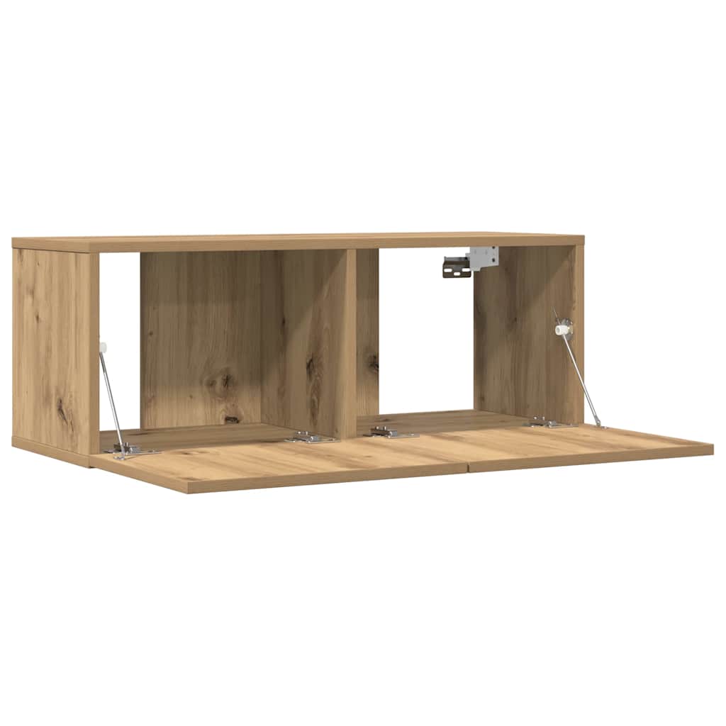 Móveis de parede para TV 2 pcs 80x30x30 cm carvalho artisiano