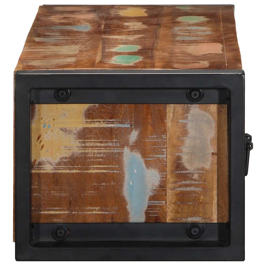 Móvel TV 100x30x25 cm madeira maciça recuperada