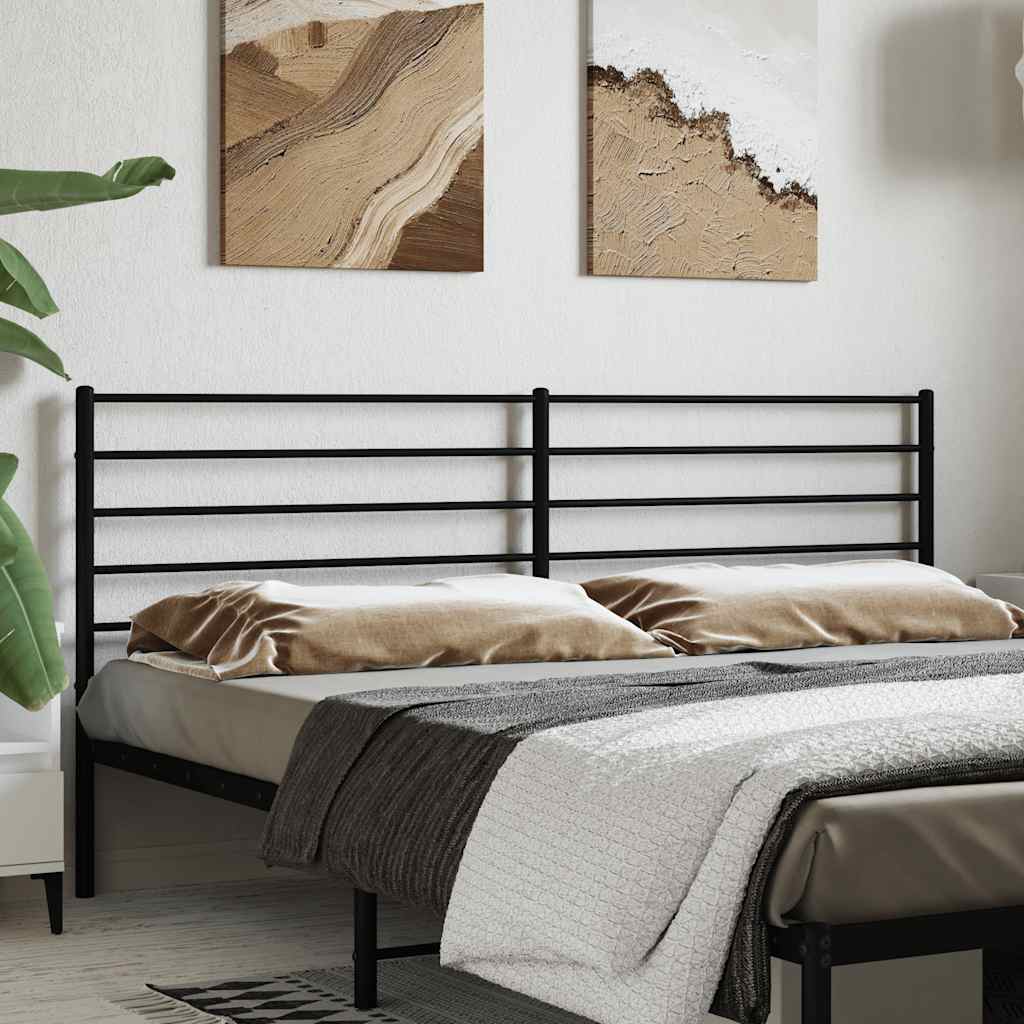 Cabeceira de substituição 200 cm metal preto