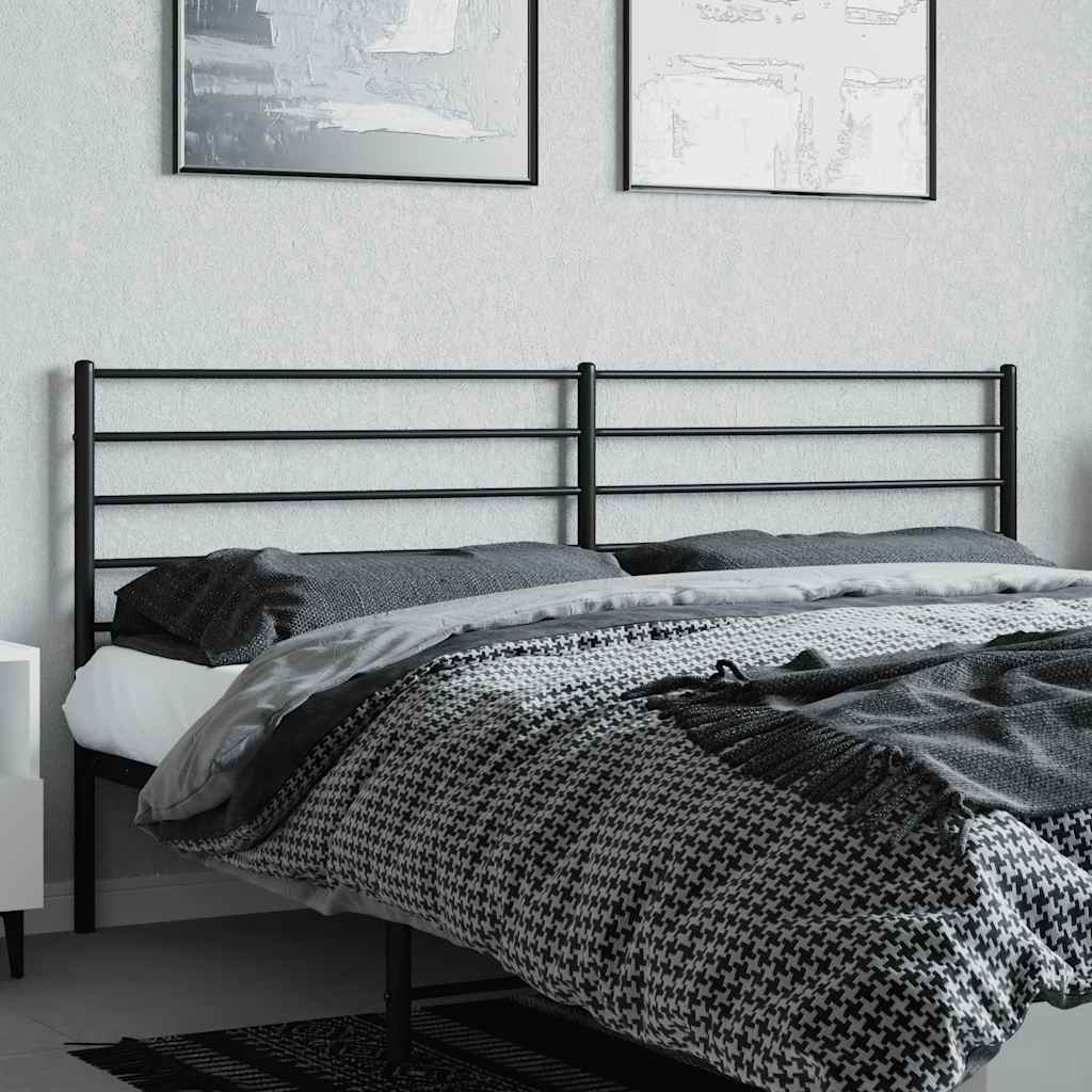 Cabeceira de substituição 200 cm metal preto