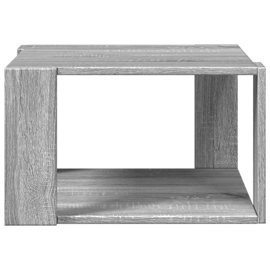 Mesa de centro 51,5x51,5x30cm derivados de madeira cinza sonoma