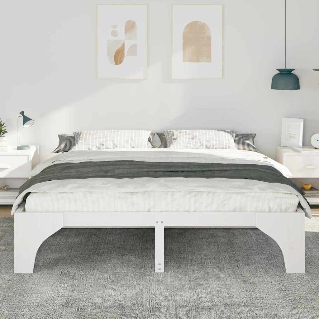 Estrutura da cama branco 200 x 200 cm