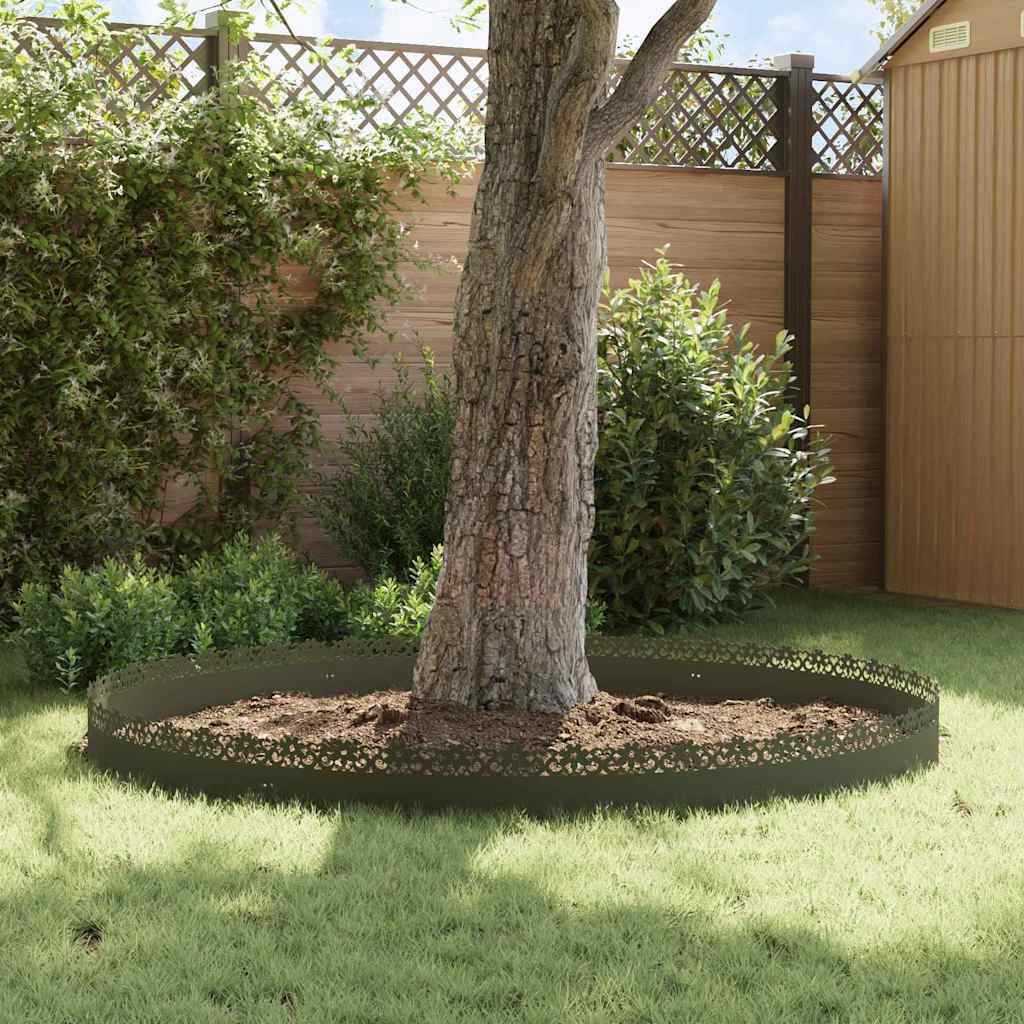 Delimitadores de relvado 30 unid. 103 x 0,05 x 22 cm aço